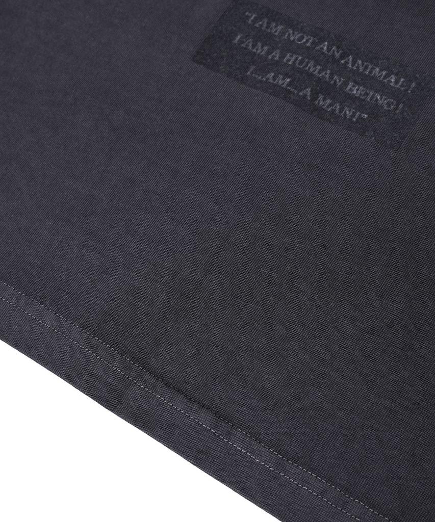 NONFLOOR Distressed Planet T-Shirt Washed Charcoal