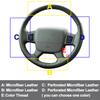 Hand Sewing Car Braid On Steering Wheel Cover for Jeep Commander (XK) 2006-2008 Grand Cherokee III(WK) 2005-2008 Accessories