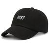 1987 new hat Korean version casual soft top embroidered cap men and women outdoor sunshade spring and autumn baseball cap
