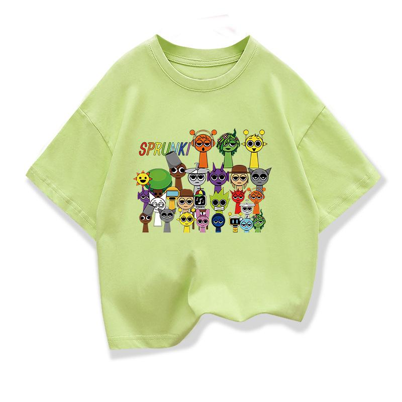 Summer Cute Cartoon Boys Girls T-Shirts Game Children'S Tshirt Toddler Short Sleeve Top