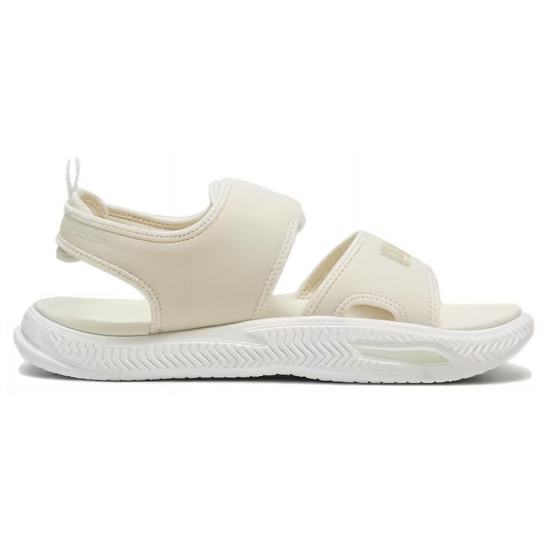 Puma SoftridePro Unisex Beach Sandals Beige Comfortable Flat Heel Hook And Loop 395429-04