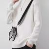 Men's Korean Style High Neck Sweater - Trendy Warm Autumn/Winter Knitwear for Casual Wear