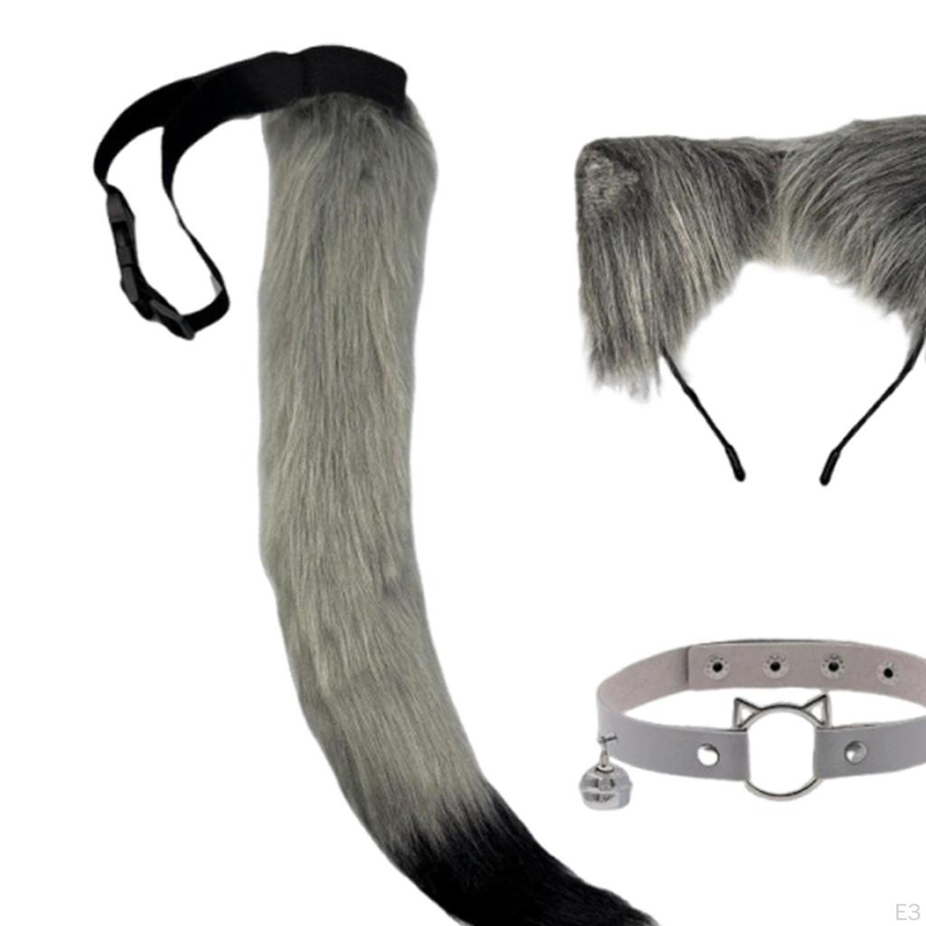 3 Pieces and Tail Set ,Cosplay Costume, for Dress up, Stage Show