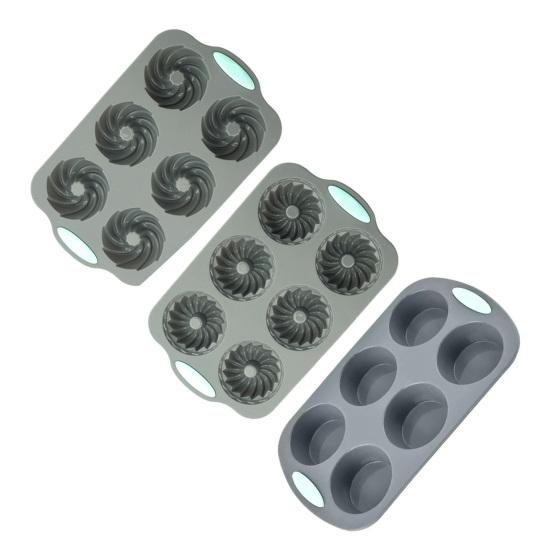 Yousheng Holiday Wreath Silicone Mold Heat-Resistant Baking Pan for Cakes Soap Ice Cubes Food Grade Easy Release Cupcake Maker