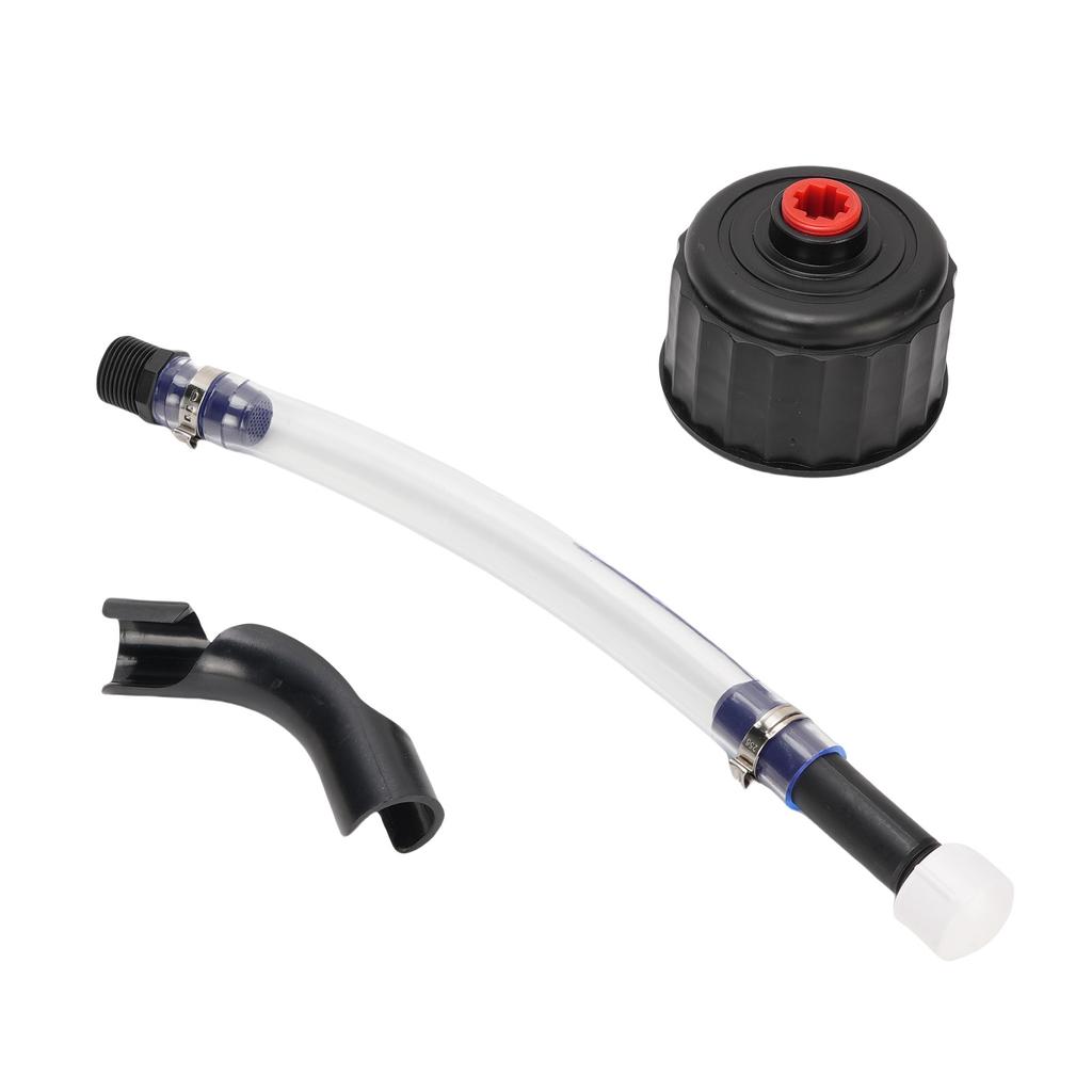 Racing Fuel Filler Hose and Cap Kit Upgrade Filter Design Transparent Fuel Filler Hose and Cap for LC2 Jugs