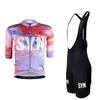 Bicycle Jersey Men's Cycling Suit Set Short Sleeved Quick Drying Breathable Outdoor Road Cycling Bib Sports Shirt