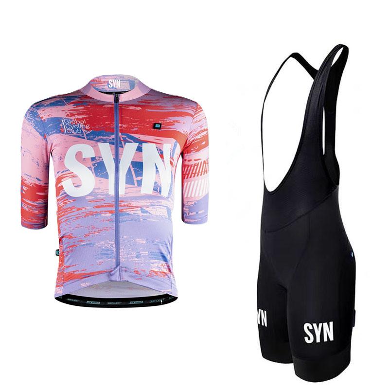 Bicycle Jersey Men's Cycling Suit Set Short Sleeved Quick Drying Breathable Outdoor Road Cycling Bib Sports Shirt
