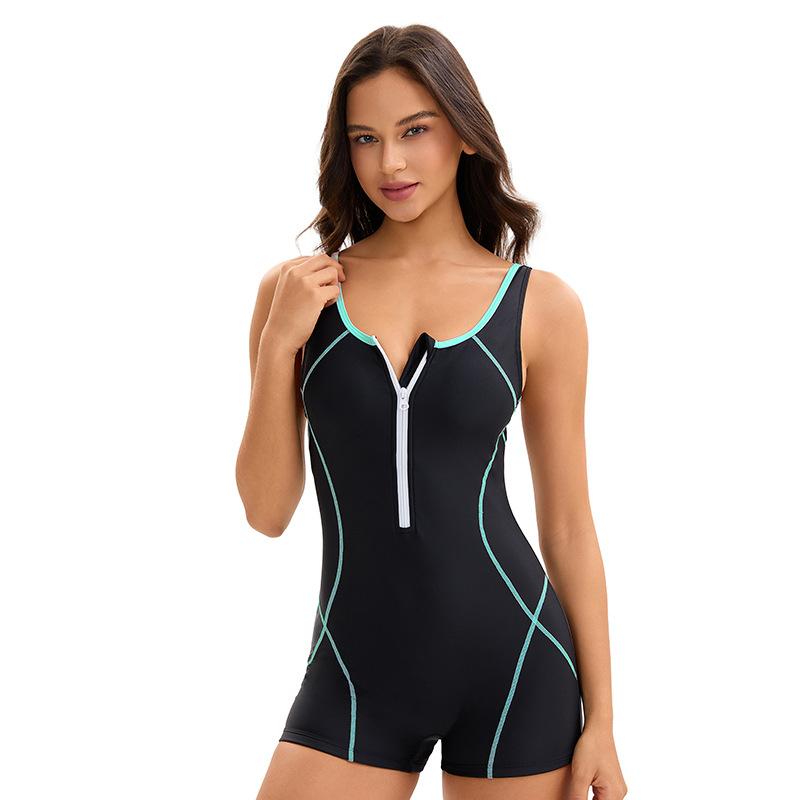 Women's One-Piece Swimsuit Conservative Sexy Backless Diving Suit Sports Swimming Suit