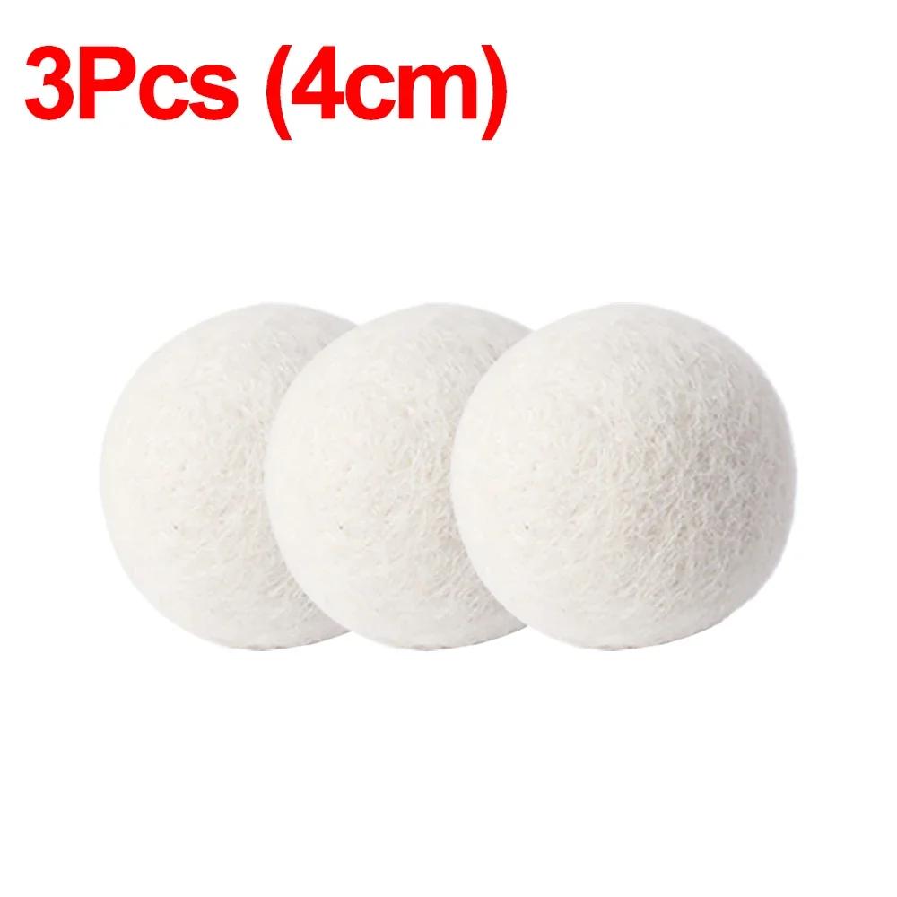 6Pcs Reusable Wool Dryer Balls Clothes Softener Laundry Fleece Dryer Ball Kit Home Clothes Dryer Washing Machine 34567Cm