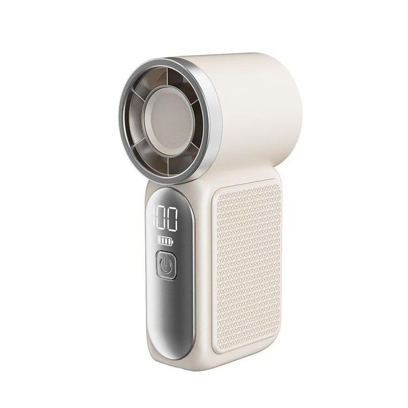 Mini Handheld Fan - Portable Turbo Fan With 100 Wind Speed, 3000Mah & Type-C, - Cooling Blower,Travel,R Cooling Device