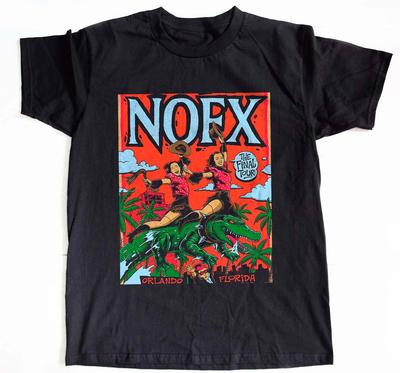 NOFX The Final Tour Orlando FL Black Unisex Tshirt Size SXL