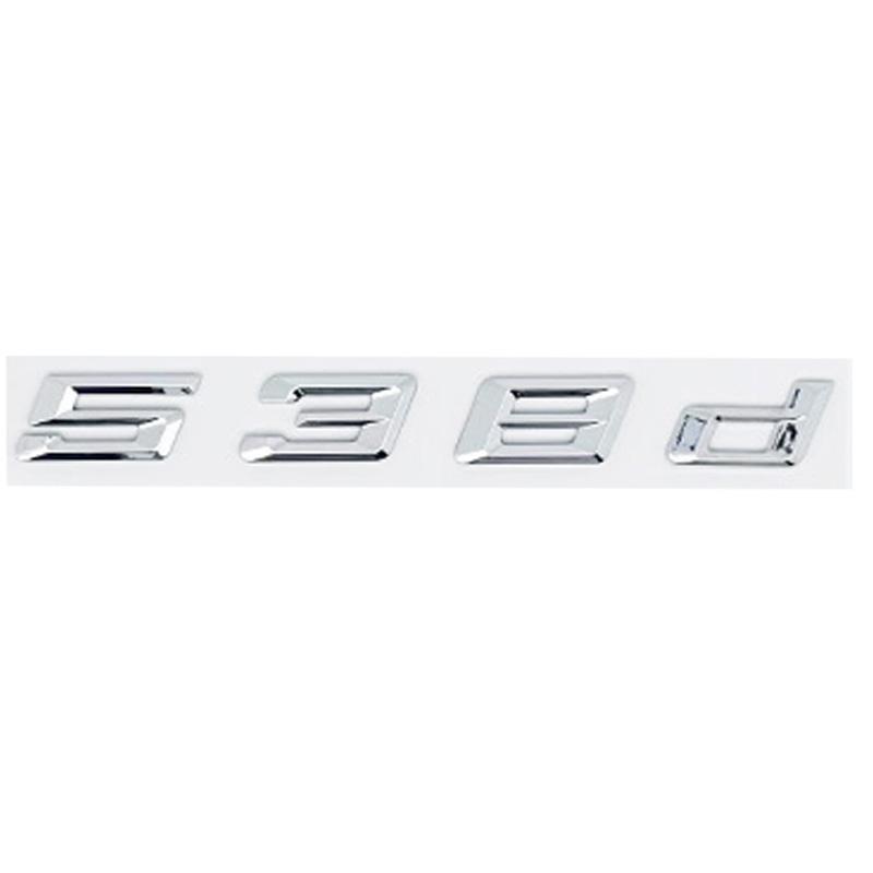Car 3D ABS Trunk Letters Logo Badge Emblem Decal Sticker For BMW 5 Series 520d 525d 528d 530d 535d 540d E39 E60 E61 F10 F11 G30