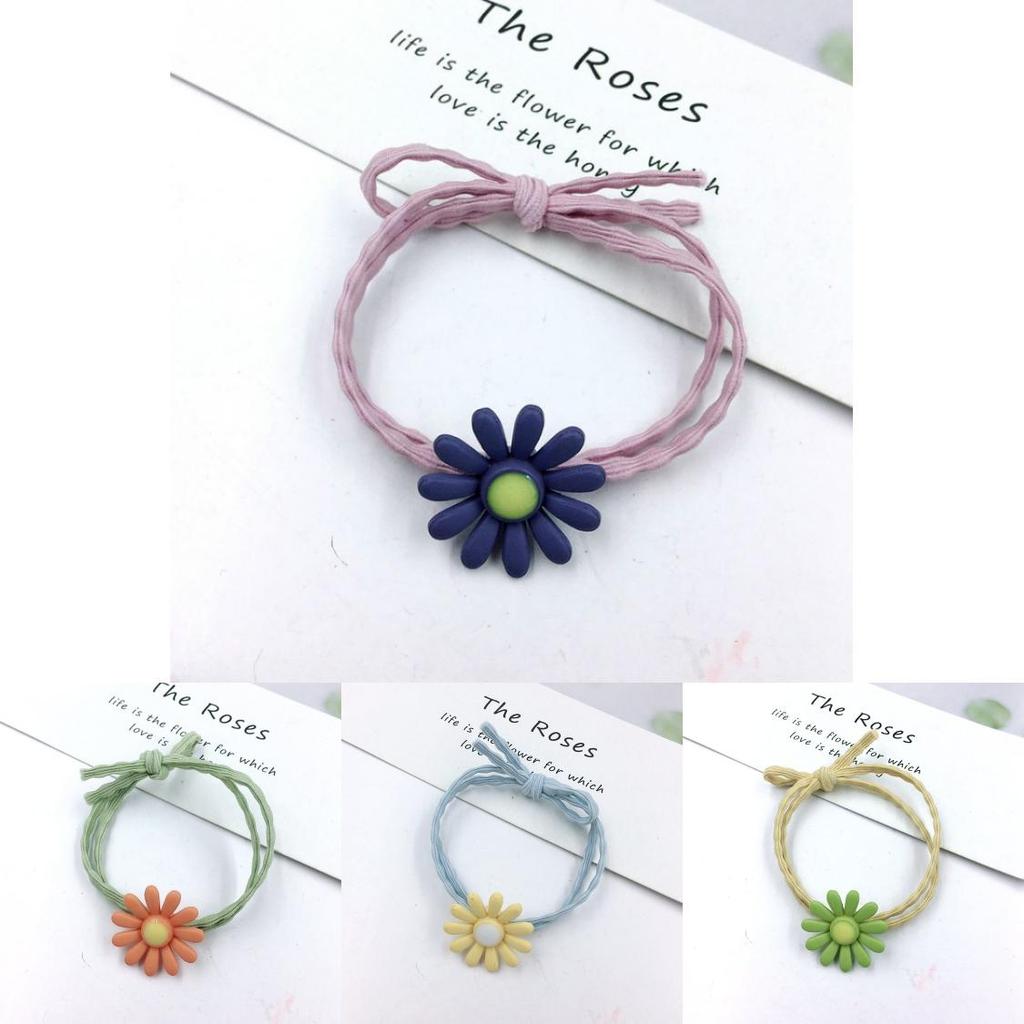 Beautiful Ins Women Daisy Hair Rope Headband With High-elastic Korean Rubber Band