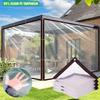 85% Clear Rainproof Cloth Home Window Transparent Windproof Screen Keep Warm Film Outdoor Pergola See Through Tarp Curtain
