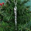 10Pcs Acrylic Snowflake Simulation Ice Pendants Xmas Tree Hanging Ornament Christmas Decorations For Home New Year Gift