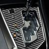 Panel Sticker Smooth Self-adhesive Trim Carbon Fiber Gear Shift Knob Panel Trim for Toyota Corolla 2014-2018 Left Drive