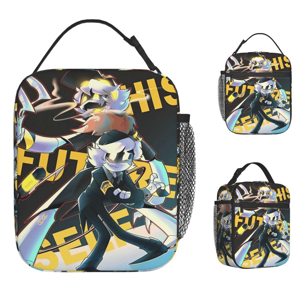 Murder Drones Lunch Bag Funny Lunch Box For Child Outdoor Picnic Portable Zipper Cooler Bag Waterproof Thermal Tote Handbags