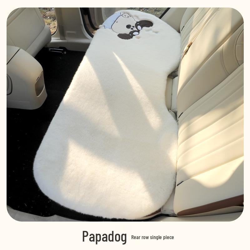 Winter Plush 3D Cartoon Car Seat Cushion - High-End Car Interior Decoration