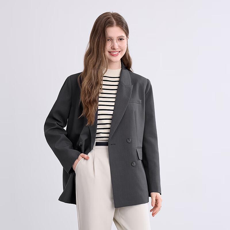 Betu Women's 2025 Autumn Elegant Back-Slit Blazer
