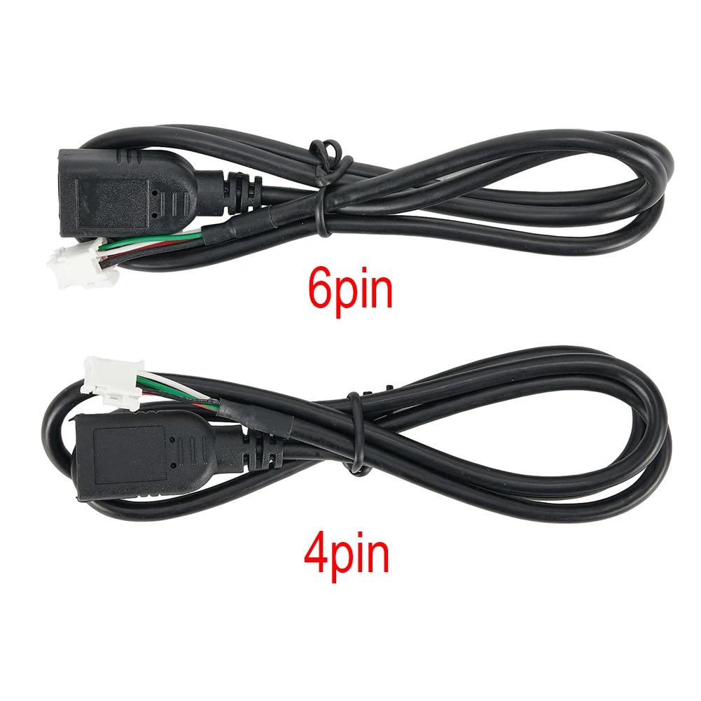 

2Pcs 75CM Car USB Cable Adapter 4Pin & 6Pin Connector USB Extension Cable Adapter Car Radio Stereo Usb Cable Adapter China Mainland