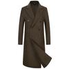 Autumn and Winter New Men's Woolen Coat Trench Coat Double-breasted Long Over-knee Handmade Double-sided Woolen Coat Trench Coat Men