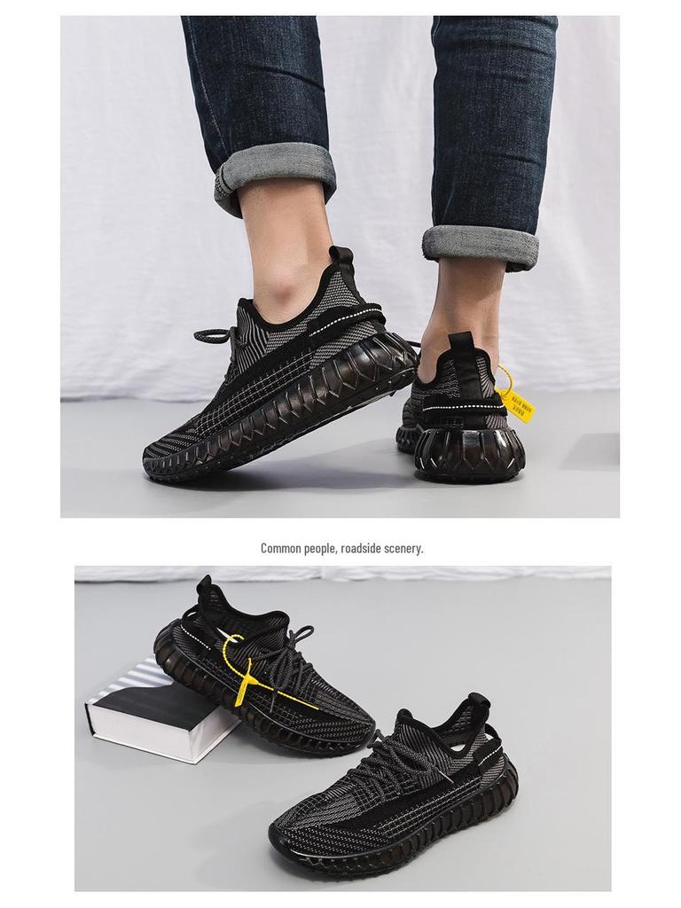 Herren Kokosnuss Weiche Sohle Popcorn Sneaker: Atmungsaktive Sommer-Laufschuhe