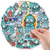 50 Cute Cartoon Water Monster Half Mermaid Laptop Suitcase Skateboard Graffiti Decoration Stickers