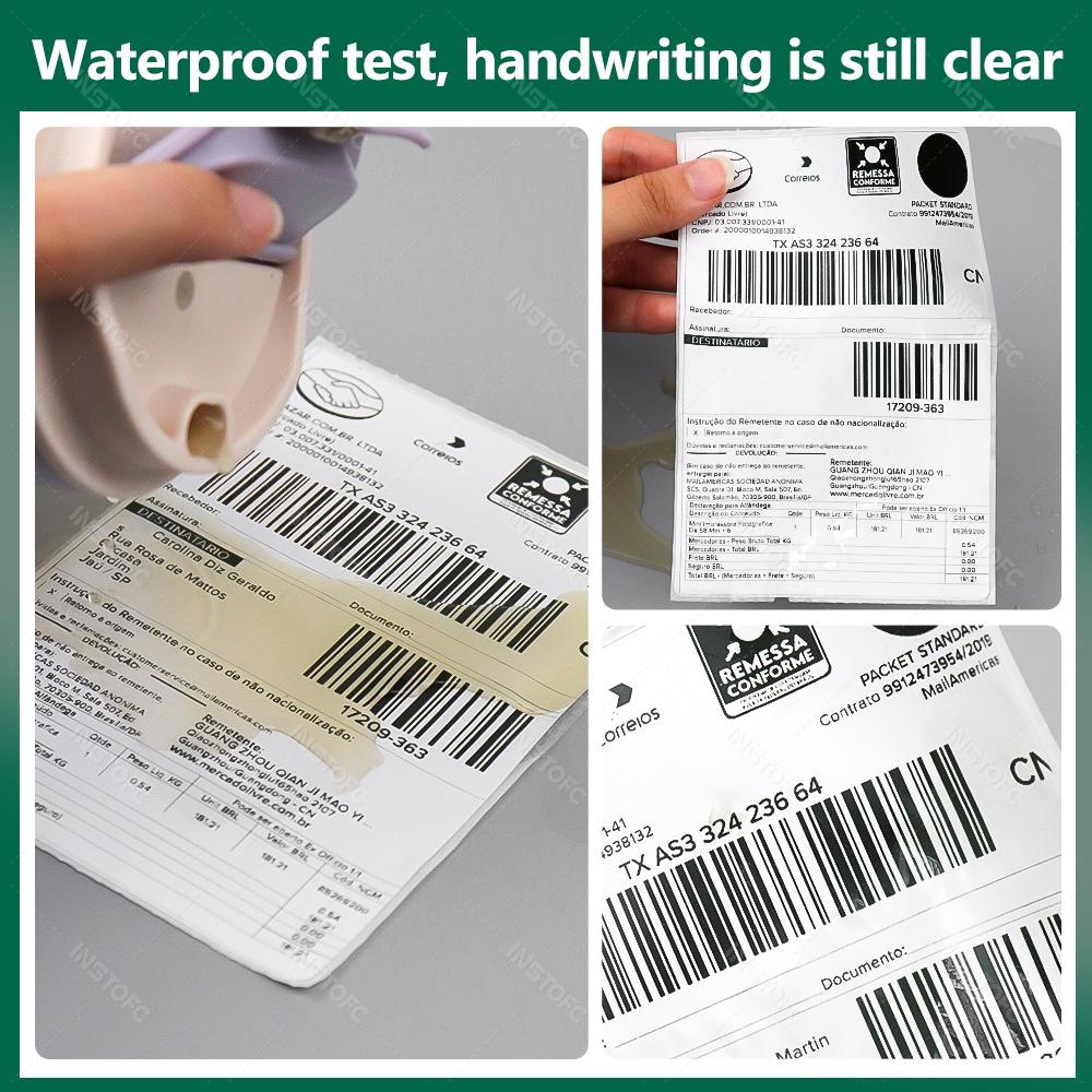 4x6 Zoll Thermodirektetiketten, 500/100 Etiketten pro Stapel, stark haftend, beständig, wasserfest, für Versandetiketten, 100x150 mm