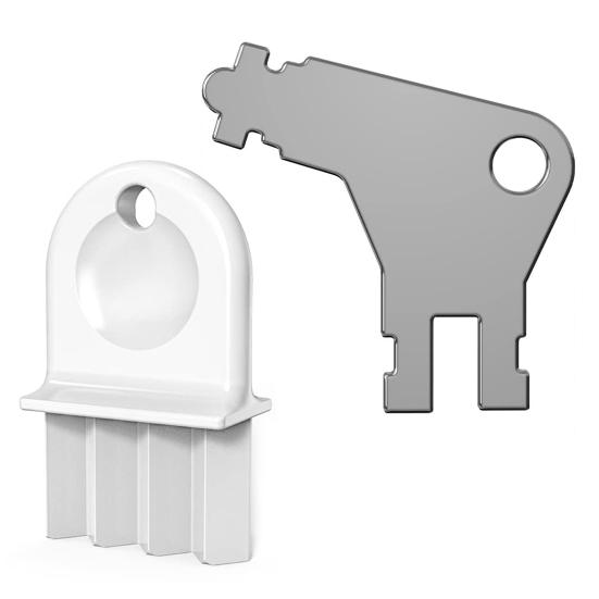 1 Set di chiavi per distributore di carta igienica Plug And Play, comodo distributore di carta igienica in metallo, set di chiavi per accessori da bagno