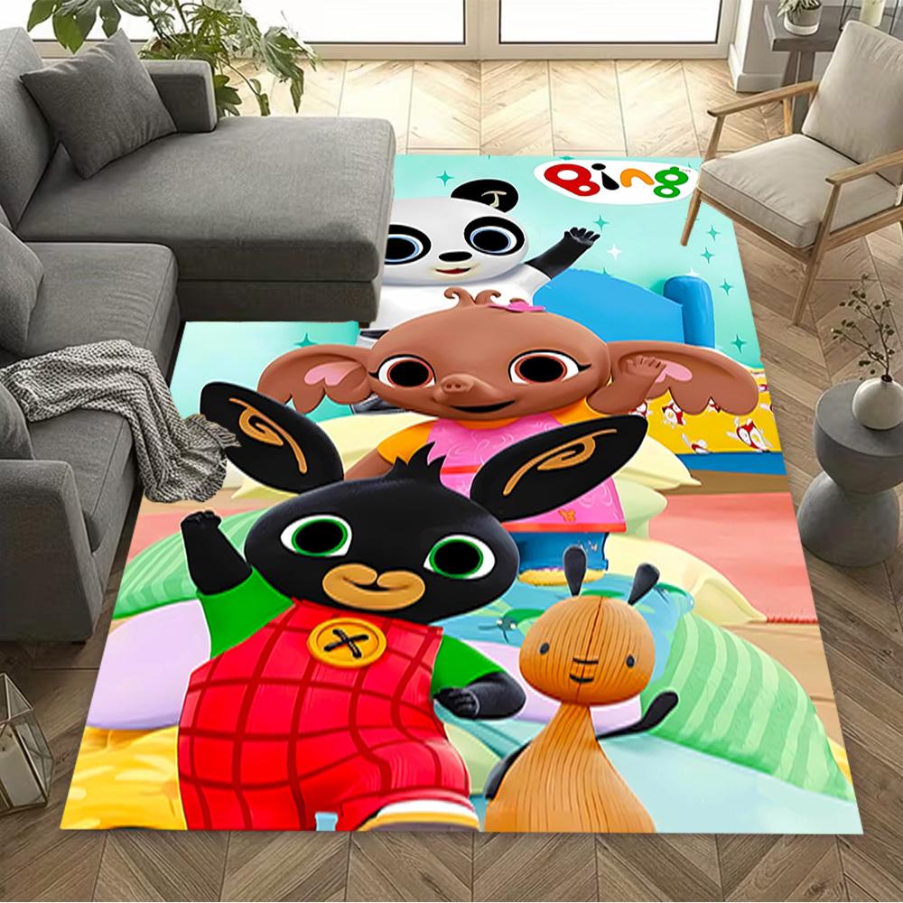 Panda Friends Adventure Area Rug Suitable for Study room Dormitory Entryway Bedrooms Anti-slip Rug Office home decor