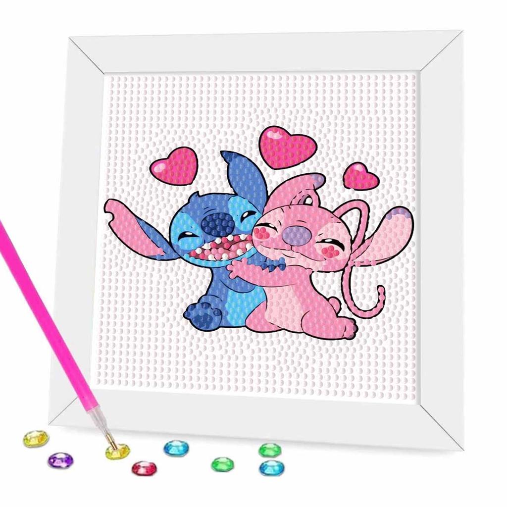 DIY Diamond Painting Kit with Frame,Stitch Full Circle Mosaic 5D DIY Cross Stitch Kit Home Decoration with Frame, Handicraft Hobby Collection