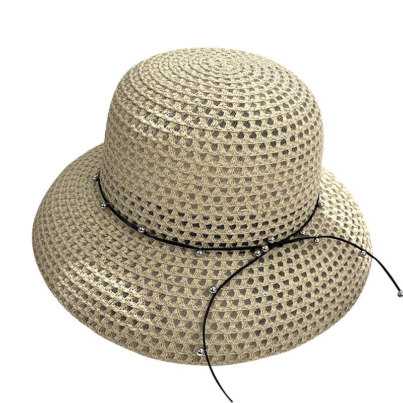 New Dayan Spring and Summer Sunscreen Beach Sun Hat Ladies Papyrus Woven Straw Hat Fisherman Hat Sun Hat