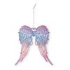 Winter Acrylic Christmas Ornaments Colorful Snowflake Ballerina Dancer Feather Hanging Ornaments for Xmas Tree Decor