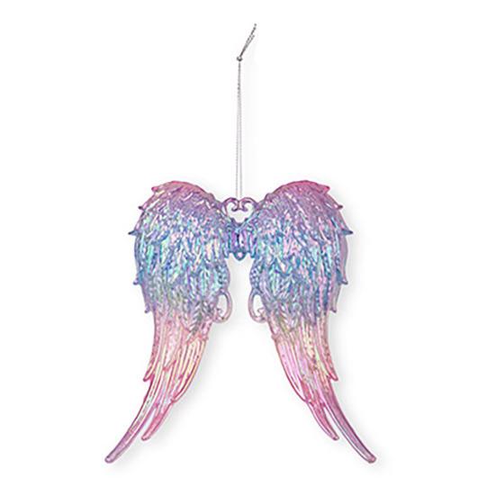 Winter Acrylic Christmas Ornaments Colorful Snowflake Ballerina Dancer Feather Hanging Ornaments