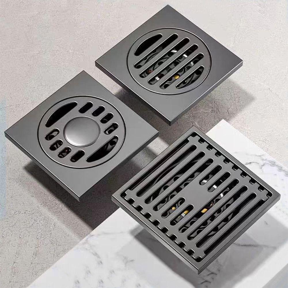 Thickened Shower Floor Drain Grey Fast Drainage Floor Drain Durable Waste Drain  Universal