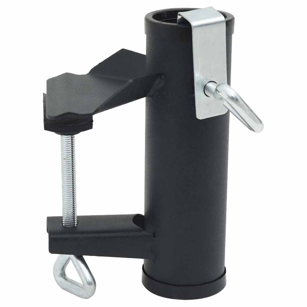 Vidaxl Balcony Umbrella Clamps, 2 Pcs, 25-38 Mm, Steel