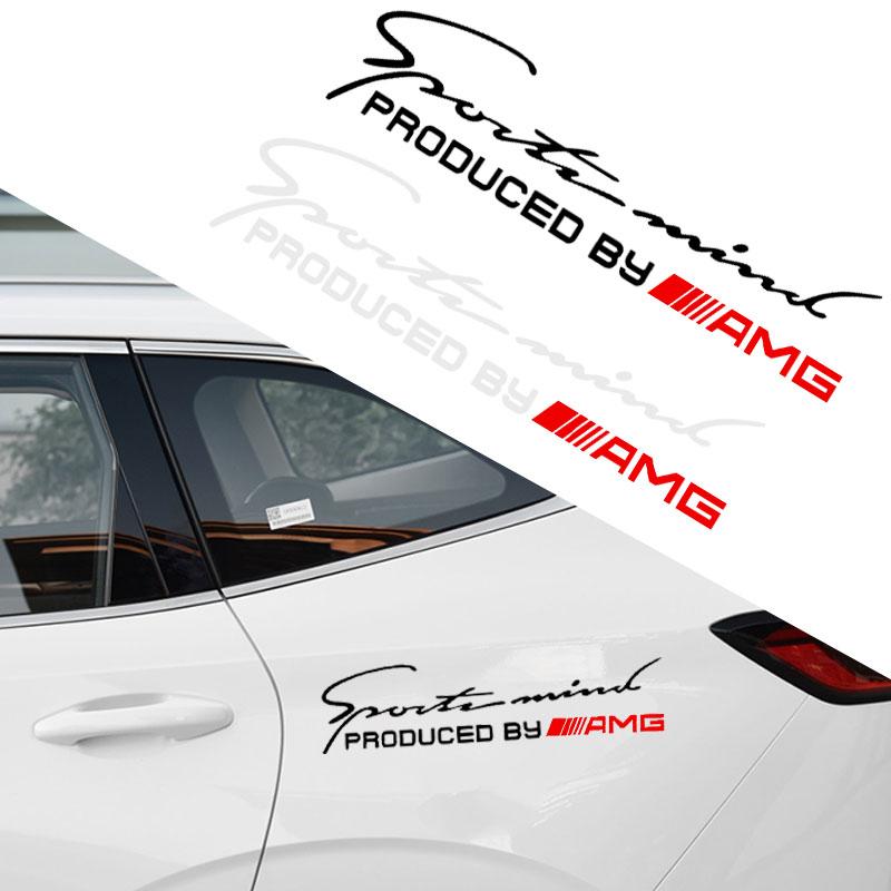 1 st Sportdesign Bil Framlykta Ögonbryn 3D-dekal För Mercedes Benz AMG W212 W205 W246 W177 W176 W213 GLC GLE GLS ML Välkommen Laserprojektion
