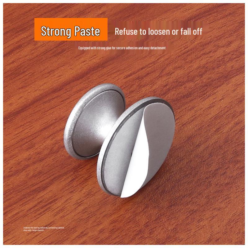 Stainless Steel Self-Adhesive Handle for Drawers, Doors, Wardrobes, and Cabinets