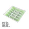 WSM-15JZ Einweg-Grüne Kunststoff-Teigtaschenbox mit 15 Fächern