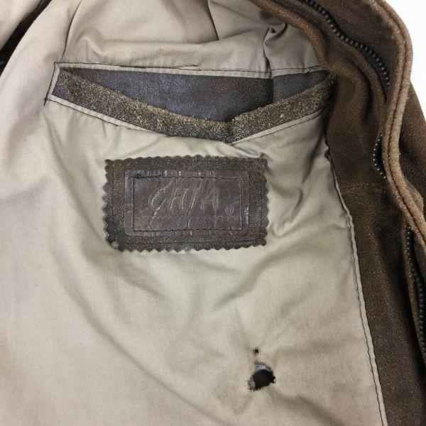 Rare Vintage US Military Bencat 1936 VGC CHIA Vietnam/USA Air Force Bomber Jacket Size S Brown Leather Jacket(USED)