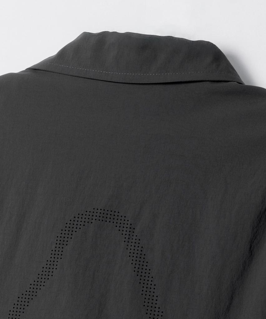 HYPERREET Men'S Hylon Active Short Sleeve Oversized Shacket [Slate Gray]_Hg2Sh050