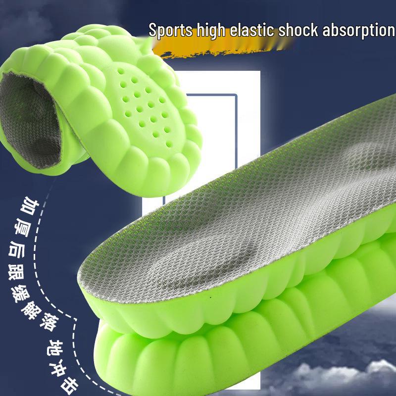 4D Cloud Technology Sports Insoles - Breathable, Odor-Resistant Arch Support for Men & Women