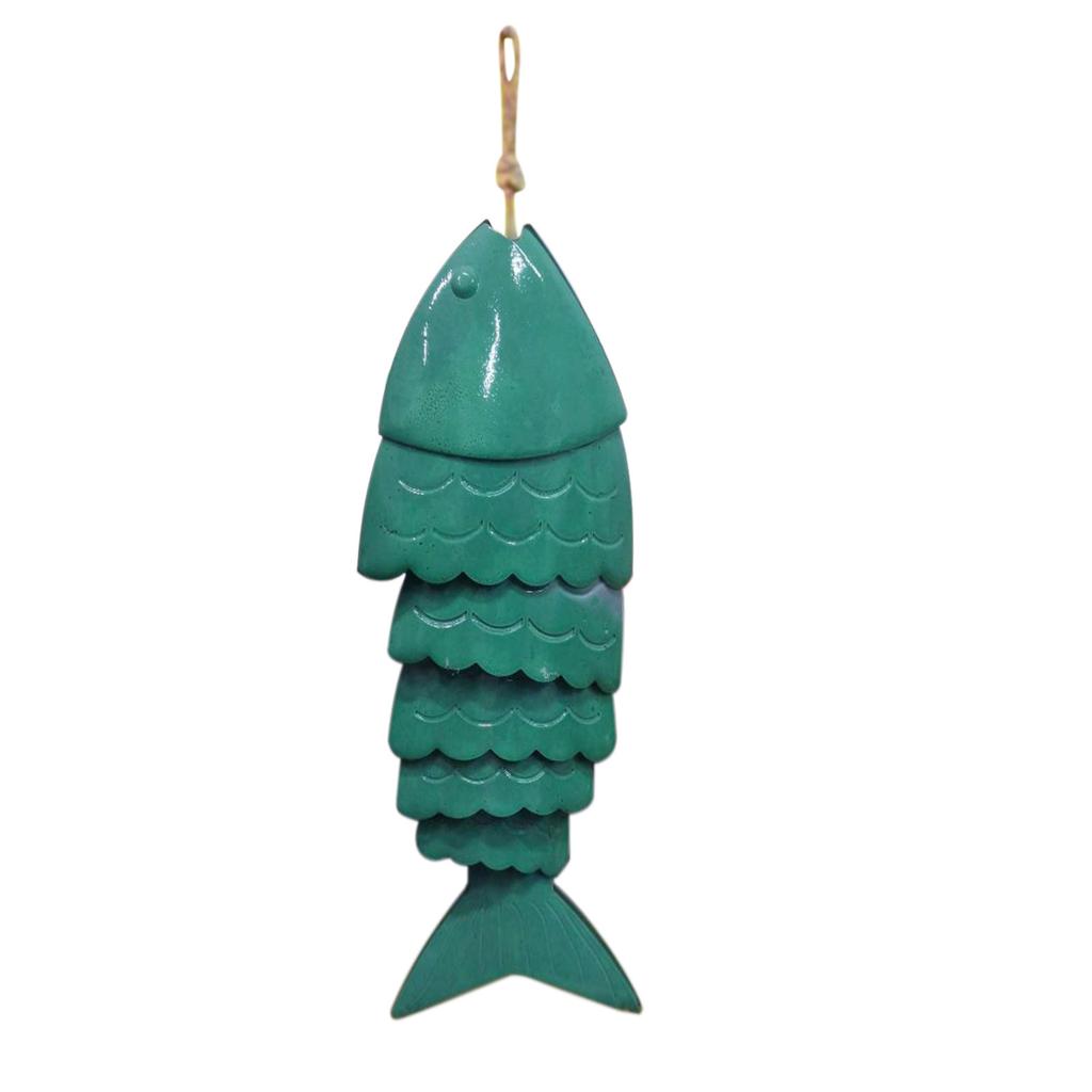 Colored Fish Wind Chime Hanging From Your Porch Or Deck Weather-Resistant And Artistic Wind Chimes Mobile Create Atmosphere