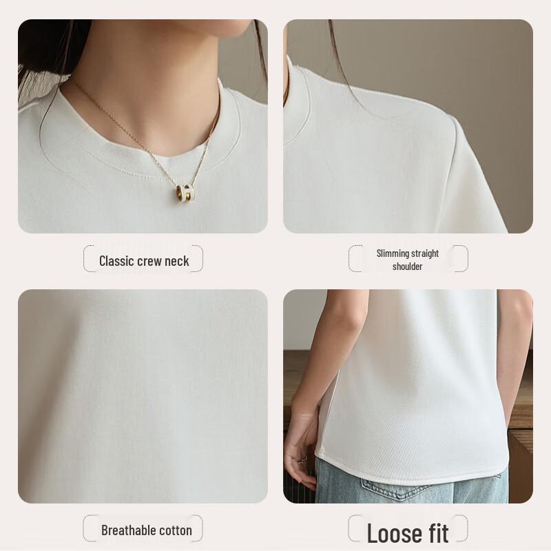 Maoren Women's Slim Fit Cotton Short Sleeve T-Shirt
