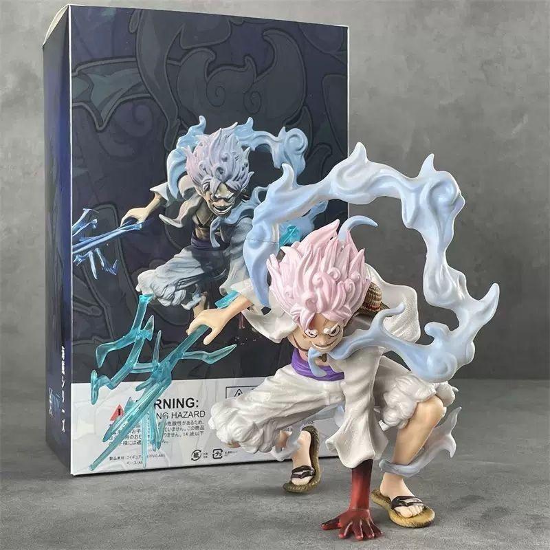 19Cm Anime Luffy One Piece Gear 5 Action Figure Nika Sun God Pvc Collectible Gk Statue Model Decoration Toy For Fans