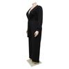 Tuta da Donna Taglie Forti Moda Temperamento Ampia Gamba Dritta Tinta Unita Cintura