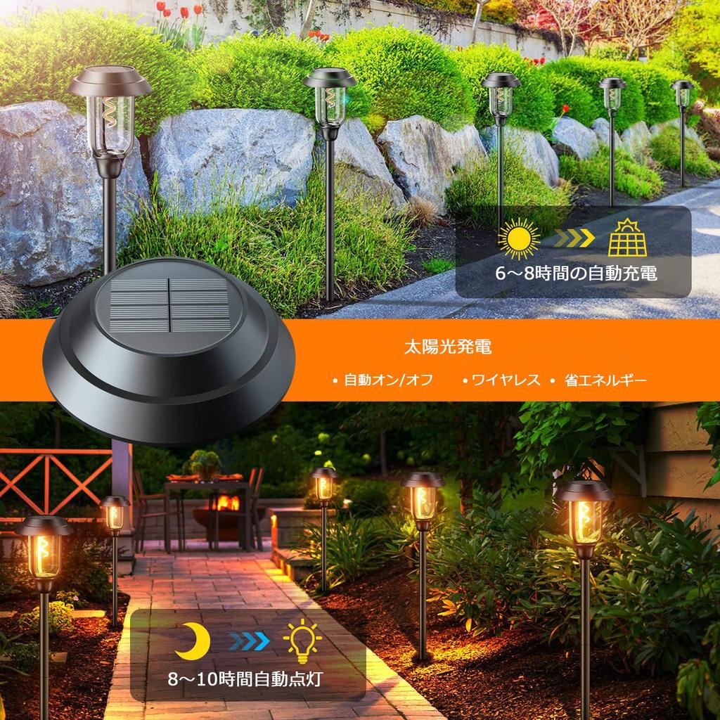 Solar Garten Automatischer Solar Rasen Solar Keine Verkabelung oder Elektroarbeiten Solar Boden IP65 Leuchtet Ihr von Lichtern, Ein/Aus, Lampen, Betrieben, Erforderlich,