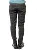 One Colors Men's Checked and Striped Skinny Pants, Stretch Slim Fit, Size Small, Charcoal Check