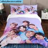 3 Stück K-Pop Musikgruppe 3 Stück Bettwäsche, inklusive 3 Stück Bettbezug und 2 Stück Kissenbezüge. Perfekt für Weihnachten, ideal für Schlafzimmer, Wohnheimzimmer