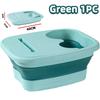 Portable Folding Foot Soak Bathtub 15L/4 Gallon Collapsible Pedicure Soaking Spa Massage Basin Tub With Lid Handle